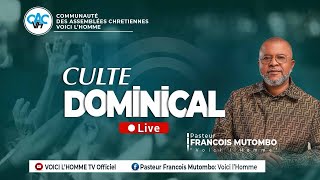 CULTE DOMINICAL/AVEC LE PASTEUR FRANÇOIS MUTOMBO VH/DIMANCHE 27 AVRIL 2024