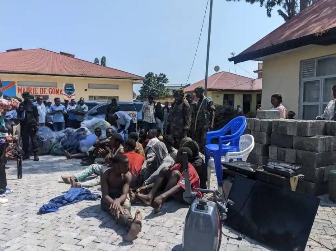 Goma : Les services urbains de sécurité neutralisent quatre groupes de bandits
