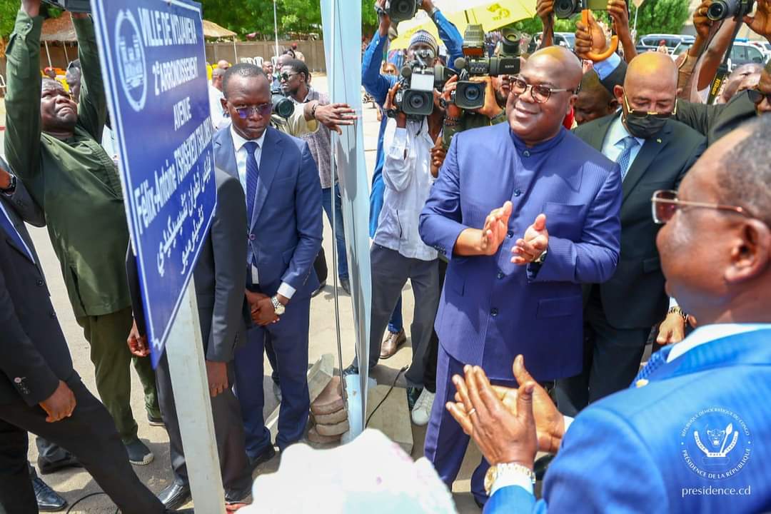 Tchad : Inauguration de l’avenue Félix-Antoine Tshisekedi Tshilombo au cœur de la capitale Ndjamena 