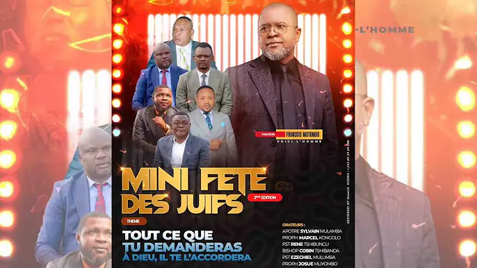 MINI FETE DES JUIFS (6 EME JOUR ) AVEC LE PASTEUR FRANÇOIS MUTOMBO VH /VENDREDI 07 JUIN 2024