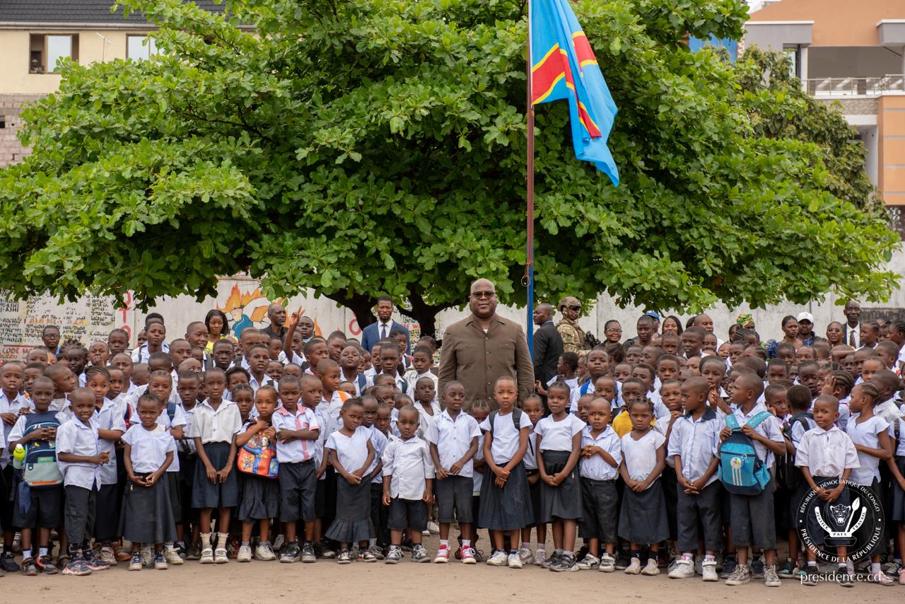 Rentrée scolaire à Kinshasa : Tshisekedi visite deux écoles 