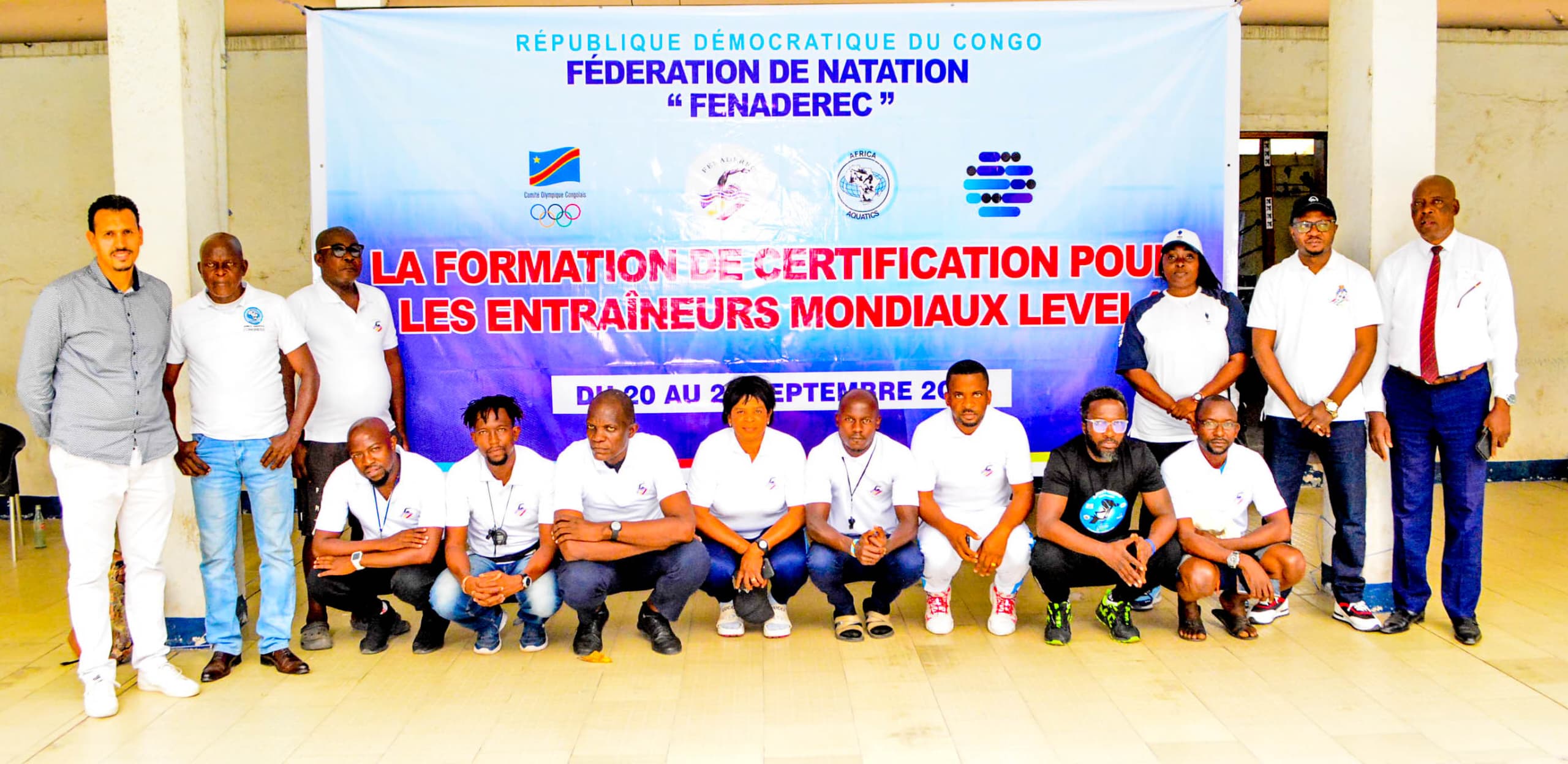 Natation:  La Formation de certification des Entraîneurs mondiaux de Natation/Kinshasa 2024 a vécu