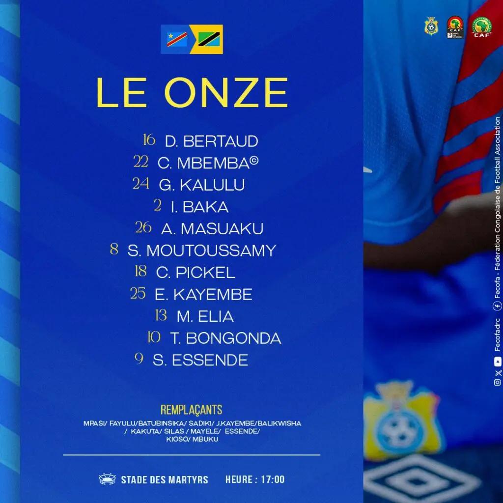 CAN 2025 (Q) : sans forcer, la Rdc s’offre la Tanzanie