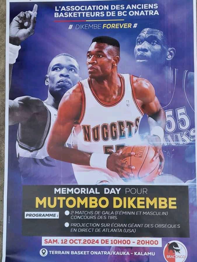 Sur le Projecteur Basket-ball:  Des hommages dignes rendus à Dikembe Mutombo, un géant et homme au gros cœur 