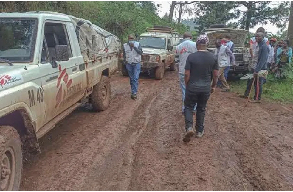 Nord-Kivu : Un convoi de l’ONG “Médecin Sans Frontières” braqué par les hommes armés à Kimoka.