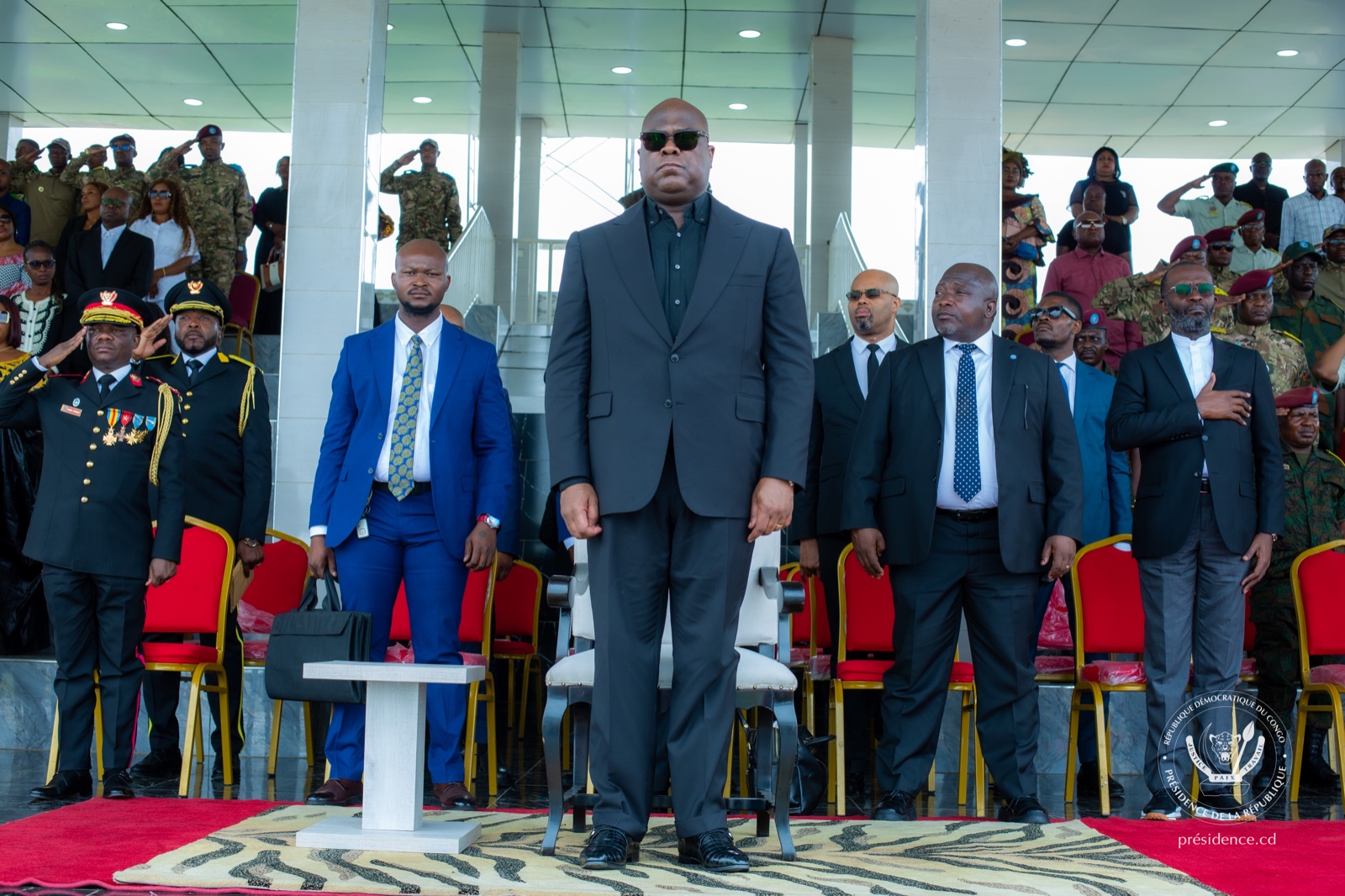 Felix Tshisekedi rend hommage au Lieutenant-Colonel Mpoyi Mukuna 