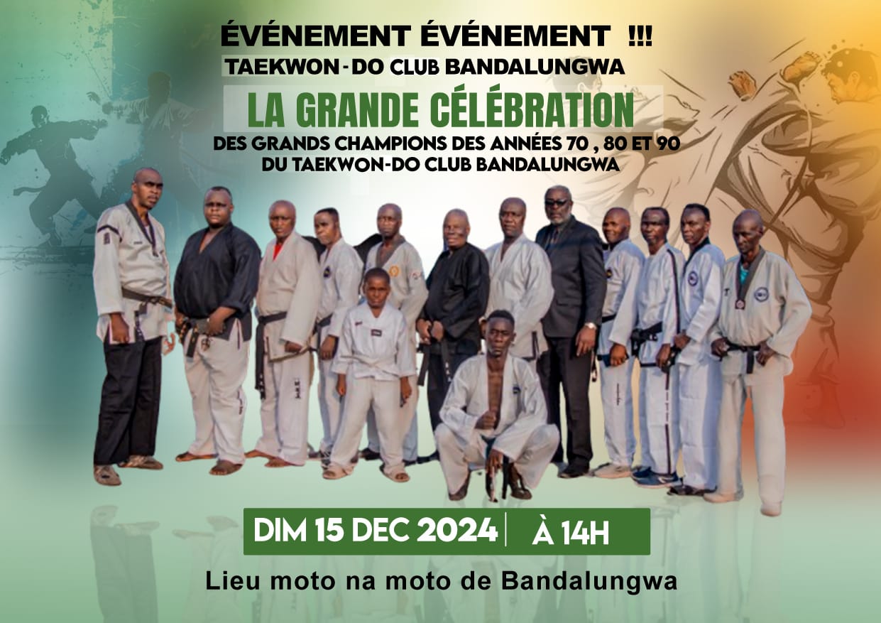 Taekwondo:  Dans le cadre de son cinquantenaire,  Le Taekwondo Club Bandal se prépare à célébrer ses anciens des années 70, 80 et 90 