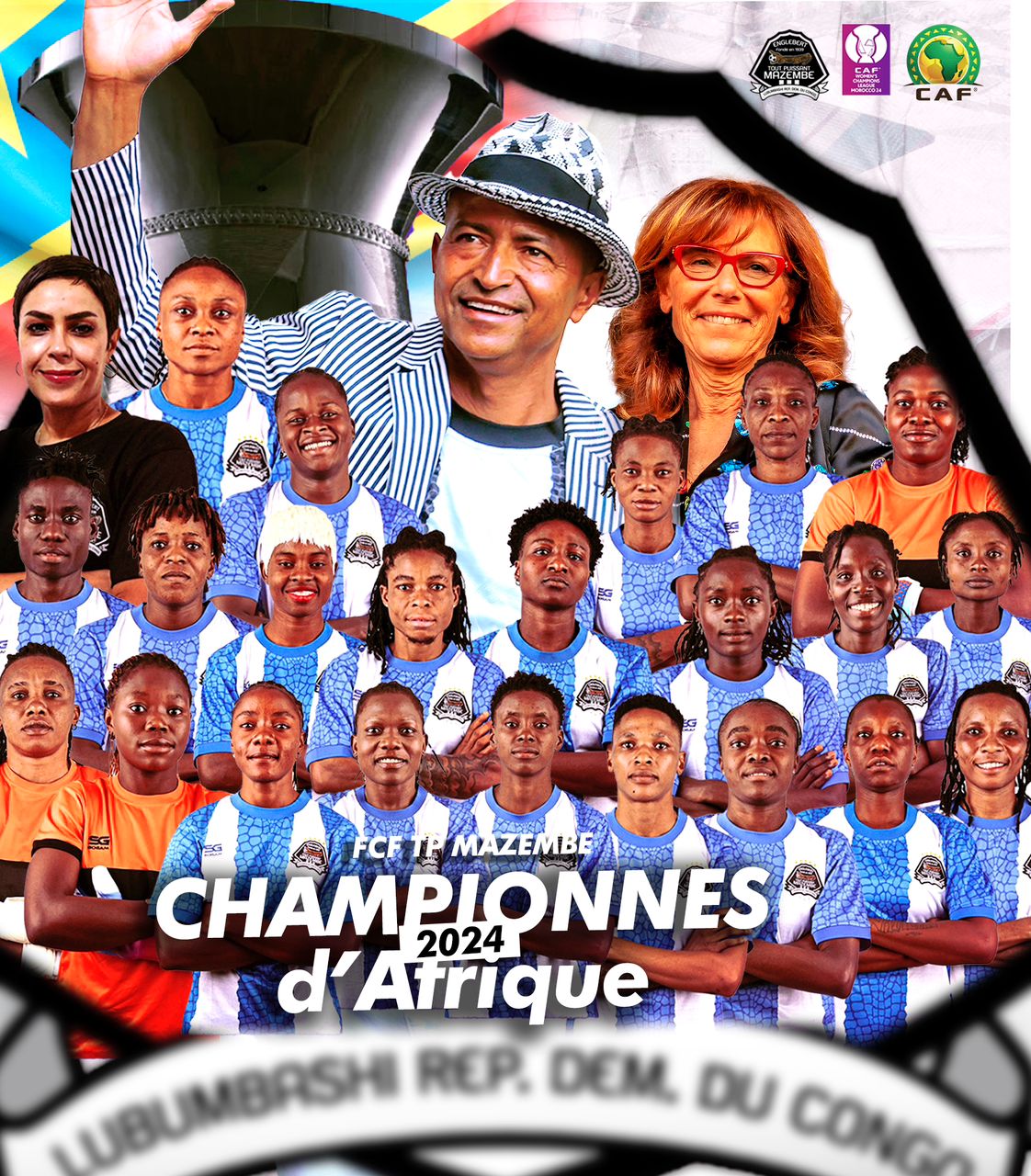 Ligue des champions féminine:  TP Mazembe domine FAR 1-0 et remporte la 3è édition