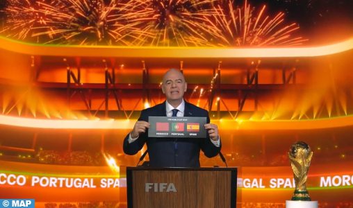 Le Maroc, le Portugal et l’Espagne officiellement désignés comme pays hôtes de la Coupe du Monde FIFA 2030