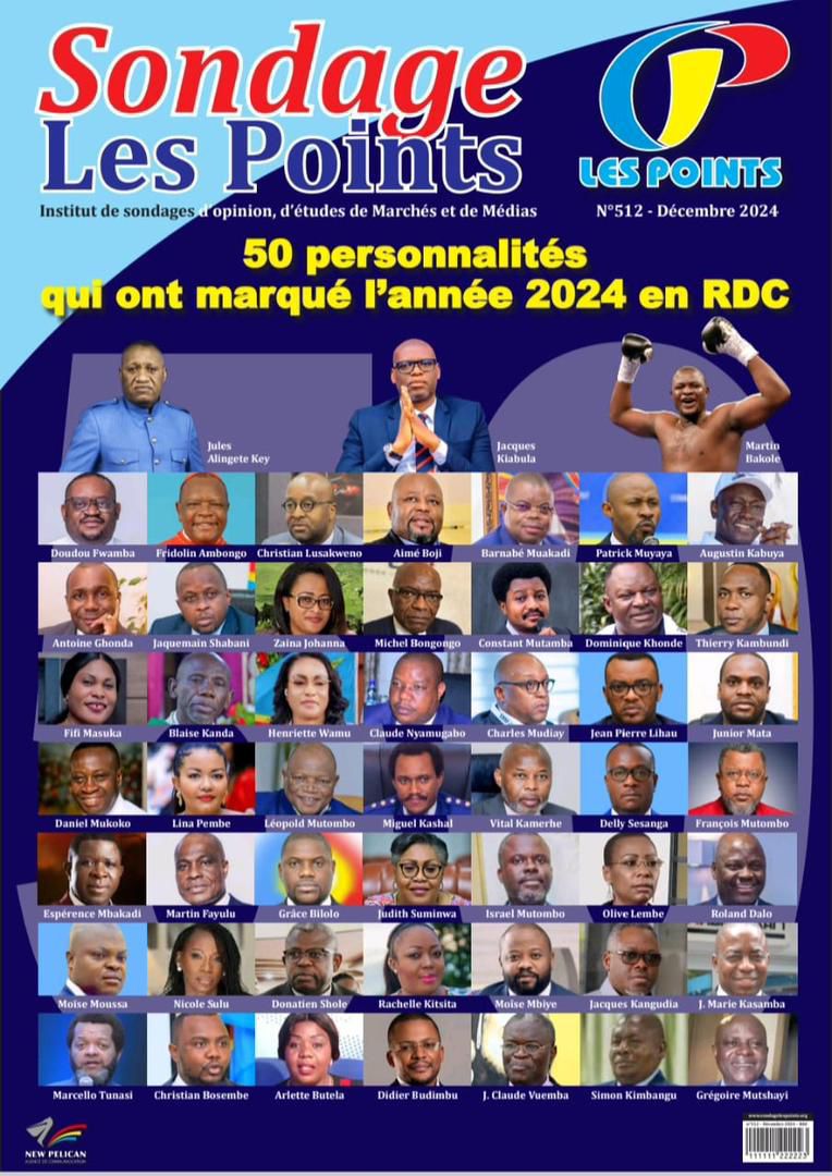 Sondage Les Points : Jules Alingete Key parmi les 50 personnalités qui ont marqué l’année 2024 en RDC