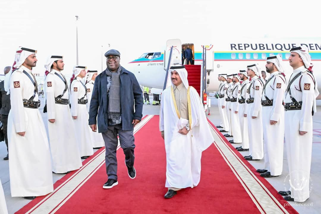 Ce dimanche : Félix Tshisekedi a effectué un bref séjour de travail à Doha au Qatar 