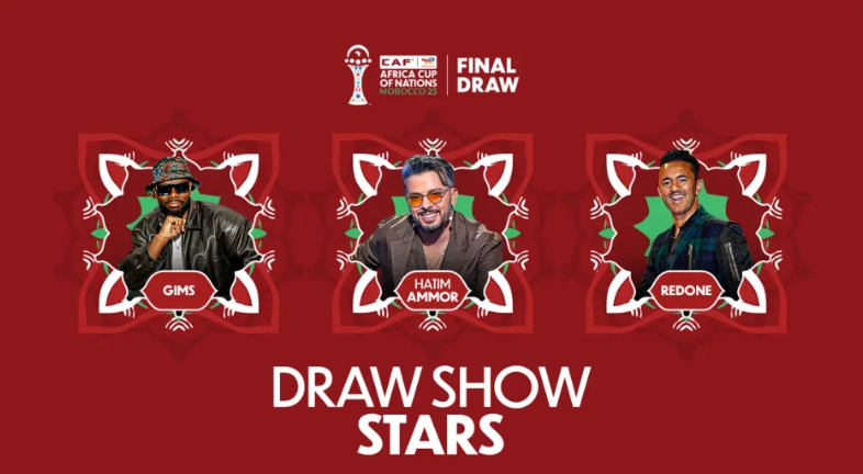 Hatim Ammor, RedOne, Gims : Un casting de rêve pour le show du tirage au sort de la Coupe d’Afrique des Nations CAF, Maroc 2025