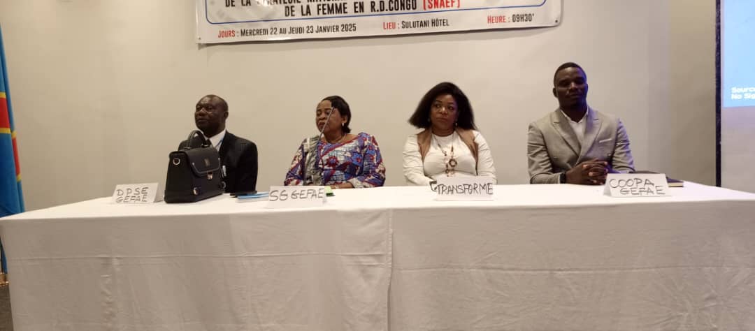 Rdc : Validation de la Stratégie nationale de l’autonomisation économique de la femme    