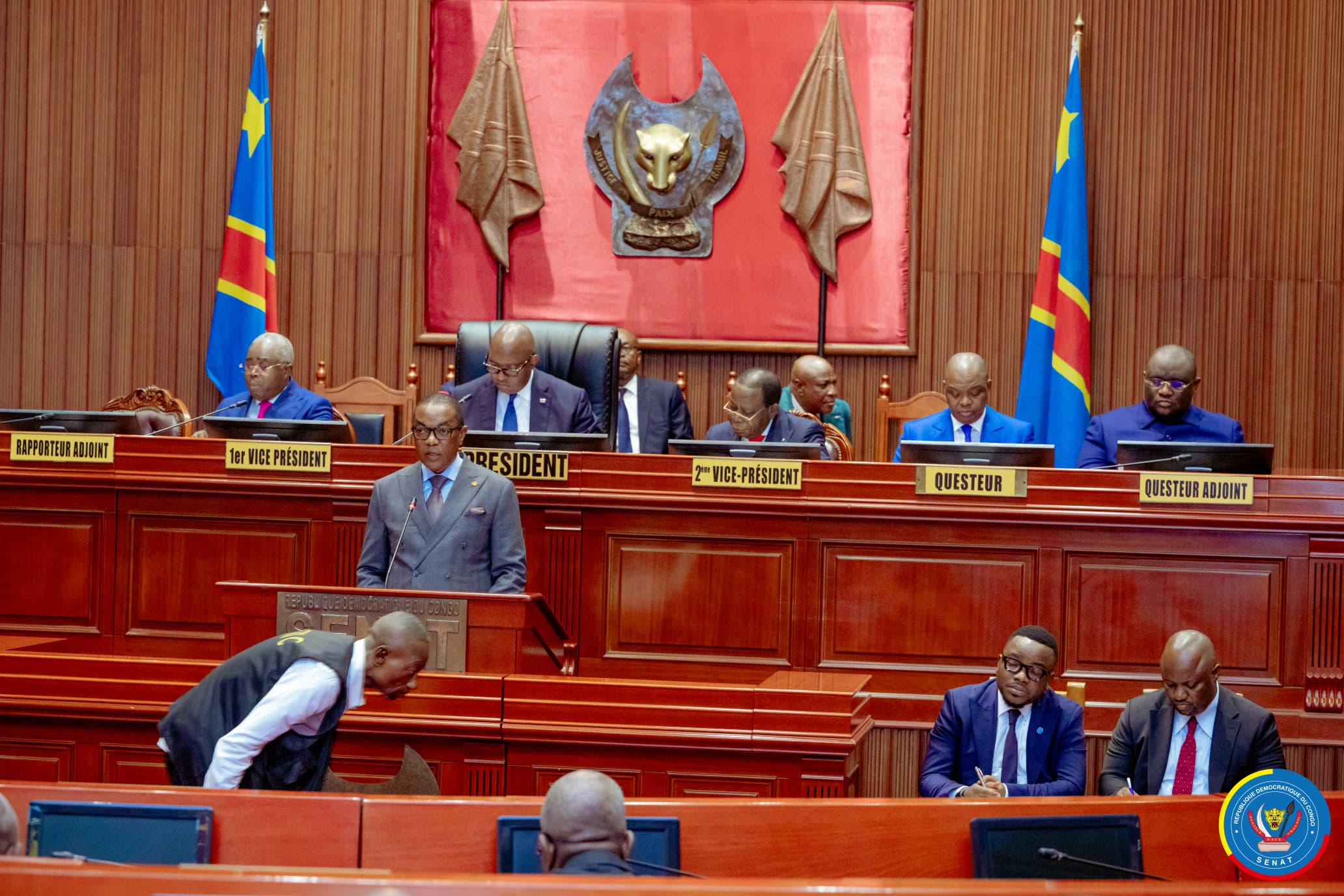 Le Sénat autorise la prorogation de l’état de siège dans les provinces de l’Ituri et du Nord-Kivu et adopte le calendrier des matières de la session de mars 