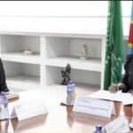 Noëlla Ayeganagato échange avec Emmanuel Cohet, Envoyé spécial de la France pour la région des Grands Lacs