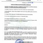 AVIS D&rsquo;ATTRIBUTION PROVISOIRE DU MARCHE