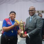 Championnes d&rsquo;Afrique, les léopards dames U-25 de basket-ball sur fauteuil ont rencontré le Chef de l&rsquo;État ‎