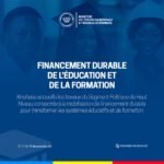 Du 28 au 30 avril 2026 : Kinshasa accueille les travaux du Segment Politique de Haut Niveau sur le Financement durable de l’Education et de la Formation