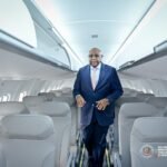 Jean-Pierre Bemba réceptionne un nouvel aéronef de la compagnie Air Congo