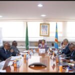 Examen des dossiers saillants : Thérèse Kayikwamba préside une séance de travail avec les Secrétaires généraux aux Affaires étrangères et à la Coopération internationale 