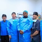 Daniel Bumba en visite d’évaluation de la 2ème phase de la campagne de prise en charge gratuite des maladies de la rétine et de la cataracte