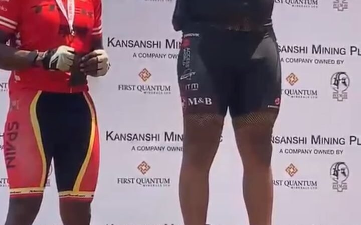 Cyclisme: Bon comportement des cyclistes de la RDC dont Dorcas Kapinga de l’Entente Lukunga (Kin-Ouest) en Zambie