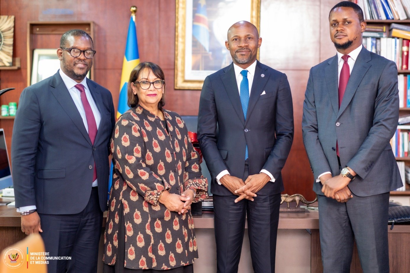 Patrick Muyaya échange avec Baroness Sandip Verma, membre de la Chambre des Lords du Royaume-Uni